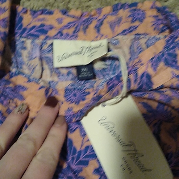 Women's Universal Thread floral tie at the shoulders tank top - Picture 3 of 8